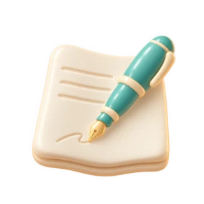 Notes, sculpted