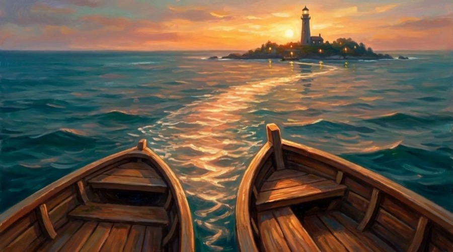 The water you have already crossed keeps what you put into it, and it hands it back when you finally turn around.